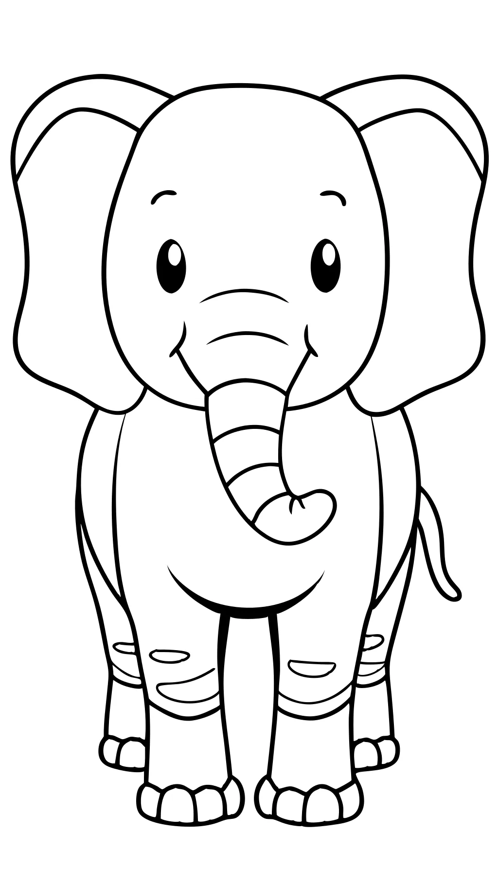 páginas para colorear de elefante gratis